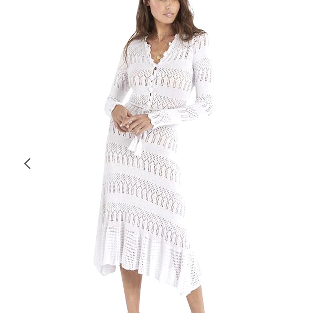 New with tags! Allison Knit Midi Dress. Size XS. Color: White